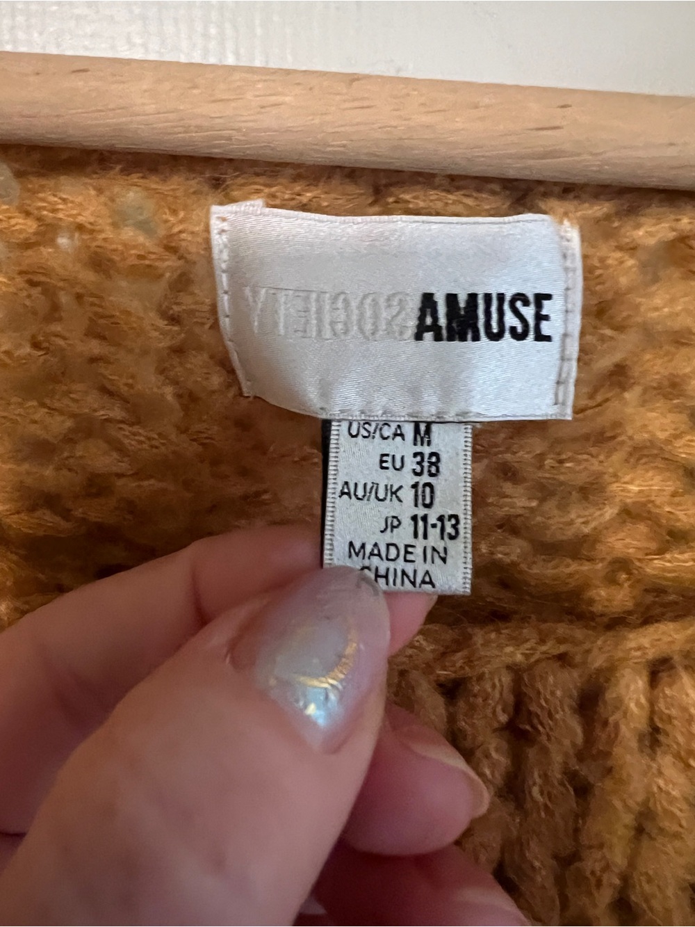 Amuse Society Mustard Chunky Cropped Crewneck Sweater - Picture 3 of 8